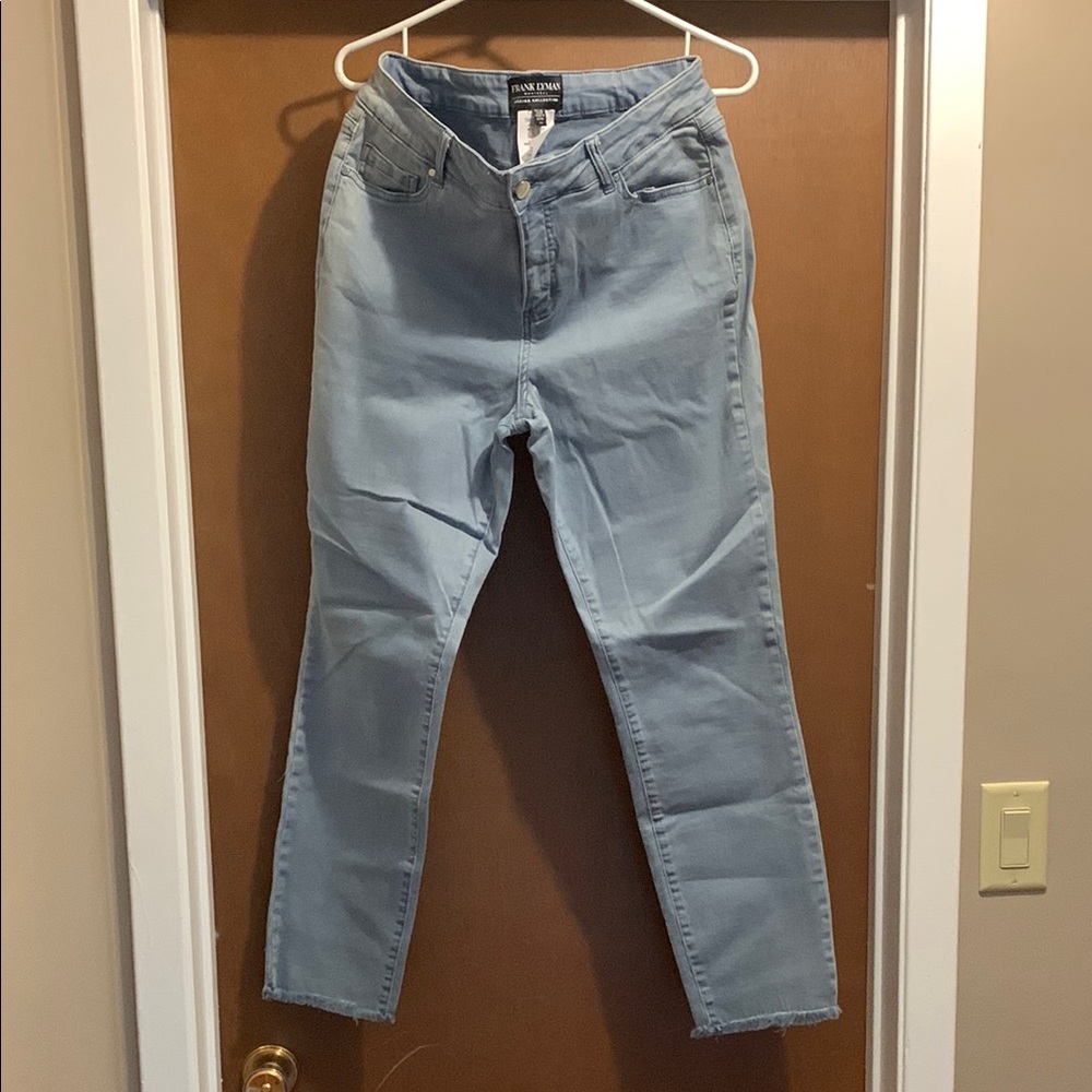 Frank Lyman Design Blue Skinny Jeans Premium Denim